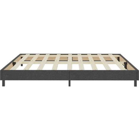 Letto A Molle Grigio In Tessuto 200x200 Cm 7 Letto A Molle Grigio In Tessuto 200x200 Cm - immagine 5