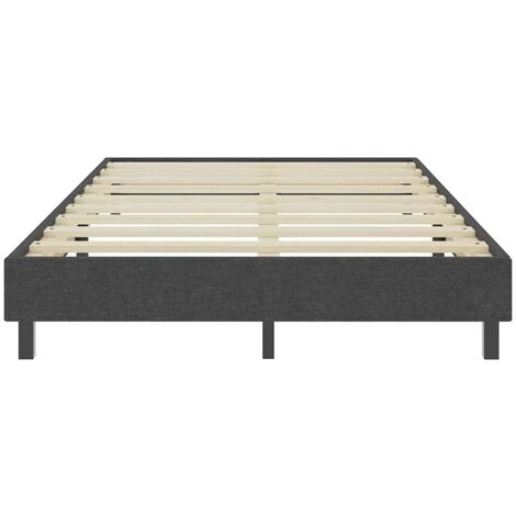 Letto A Molle Grigio In Tessuto 120x200 Cm 6 Letto A Molle Grigio In Tessuto 120x200 Cm - immagine 4