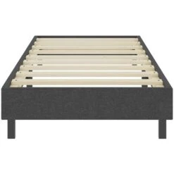 Letto A Molle Grigio In Tessuto 90x200 Cm 9 Letto A Molle Grigio In Tessuto 90x200 Cm -LettoMania Italia 52934090 3