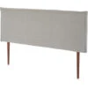 Testiera Rivestita In Tela Berlin 140x100 Cm, Capitonné In Tela Color Grigio, Gambe Di Legno Color Noce 2 Testiera Rivestita In Tela Berlin 140x100 Cm, Capitonné In Tela Color Grigio, Gambe Di Legno Color Noce -LettoMania Italia 53096486 1