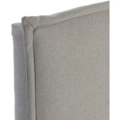 Testiera Rivestita In Tela Berlin 140x100 Cm, Capitonné In Tela Color Grigio, Gambe Di Legno Color Noce -LettoMania Italia 53096486 3