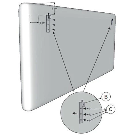 Testiera Rombo 150x60 Cm Bianco, Pelle Sintetica, Imbottita In Schiuma, 8 Cm Di Spessore, Kit Montaggio Incluso 6 Testiera Rombo 150x60 Cm Bianco, Pelle Sintetica, Imbottita In Schiuma, 8 Cm Di Spessore, Kit Montaggio Incluso - immagine 4