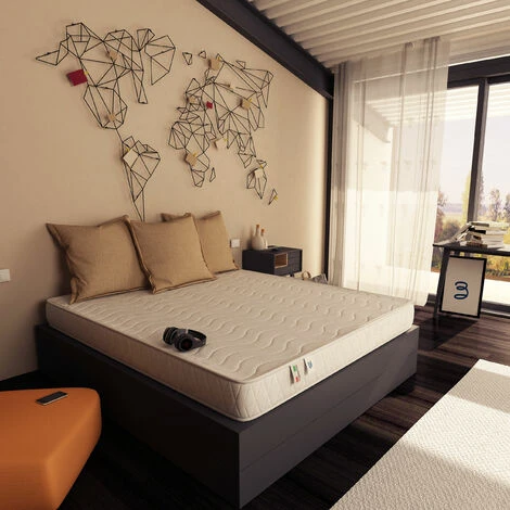 Baldiflex Materasso Water Foam Bordato, Alto 24 Cm Easy Singolo Misura 85x200 Cm 3 Baldiflex Materasso Water Foam Bordato, Alto 24 Cm Easy Singolo Misura 85x200 Cm