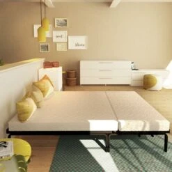 Baldiflex Materasso Per Divano Letto Con Piega Per Seduta, Poliuretano Alto 10 Cm Brio Prontoletto Singolo Misura 85x200 Cm -LettoMania Italia 53598042 4