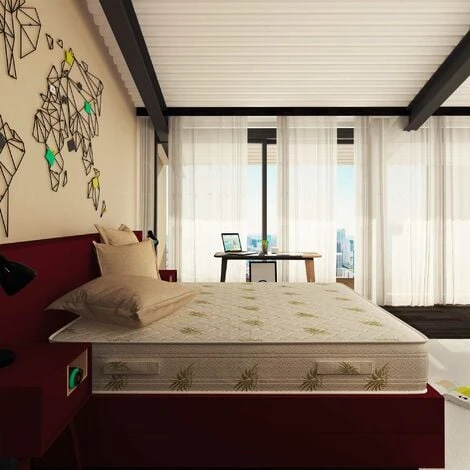 Baldiflex Materasso Memory Foam 23 Cm Easy Super Top Con Fodera Aloe Vera Singolo Misura 85x200 Cm 5 Baldiflex Materasso Memory Foam 23 Cm Easy Super Top Con Fodera Aloe Vera Singolo Misura 85x200 Cm - immagine 3