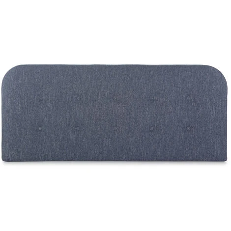 Testiera Rivestita In Tela Saona 140x60 Cm Color Blu, Imbottita Con Spuma, Bottoni Capitonné, 8 Cm Di Spessore, Kit Montaggio Incluso 5 Testiera Rivestita In Tela Saona 140x60 Cm Color Blu, Imbottita Con Spuma, Bottoni Capitonné, 8 Cm Di Spessore, Kit Montaggio Incluso - immagine 3