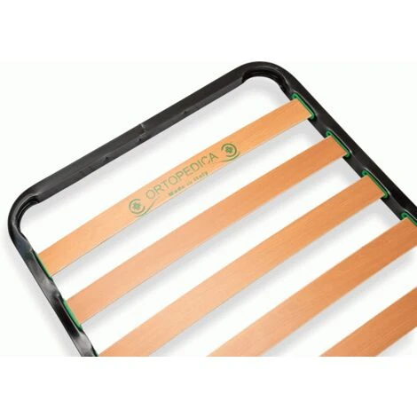 RETE DA APPOGGIO SENZA PIEDI A 13 DOGHE STRETTE SINGOLA 80X190 ORTOPEDICA DA INCASSO PER LETTO CAMERETTA 5 RETE DA APPOGGIO SENZA PIEDI A 13 DOGHE STRETTE SINGOLA 80X190 ORTOPEDICA DA INCASSO PER LETTO CAMERETTA - immagine 3