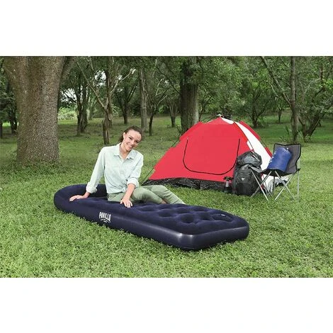 Materasso Gonfiabile Da Campeggio Floccato Singolo Con Pompa Di Gonfiaggio Incorporata Cm 185x76x28 Bestway 67223 4 Materasso Gonfiabile Da Campeggio Floccato Singolo Con Pompa Di Gonfiaggio Incorporata Cm 185x76x28 Bestway 67223 - immagine 2