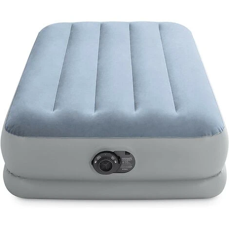 Materasso Airbed Dura Beam Floccato Con Pompa Elettrica Incorporata Cm 191 X 99 X 36 Singolo, Intex 64166 4 Materasso Airbed Dura Beam Floccato Con Pompa Elettrica Incorporata Cm 191 X 99 X 36 Singolo, Intex 64166 - immagine 2