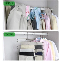 Grucce Abiti Salvaspazioa S Pantaloni 5 Pz 5 Livelli Asciugamani Sciarpe -LettoMania Italia 56123284 4