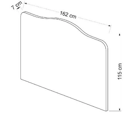 Testiera Letto Vassi - Imbottita - Per Camera Da Letto - Grigio In Truciolare Melaminico - 162 X 7 X 115 Cm 4 Testiera Letto Vassi - Imbottita - Per Camera Da Letto - Grigio In Truciolare Melaminico - 162 X 7 X 115 Cm - immagine 2