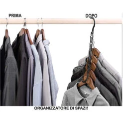 Appendi Grucce Set 10pz Appendiabiti Salvaspazio Ordine Camicie Pantaloni -LettoMania Italia 5731974 4