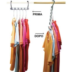 Appendi Grucce Set 10pz Appendiabiti Salvaspazio Ordine Camicie Pantaloni -LettoMania Italia 5731974 5