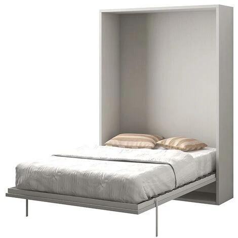 Letto A Scomparsa MALINA Con Apertura Verticale Manuale - 140x200cm - Bianco 3 Letto A Scomparsa MALINA Con Apertura Verticale Manuale - 140x200cm - Bianco