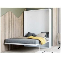 Letto A Scomparsa MALINA Con Apertura Verticale Manuale - 140x200cm - Bianco 9 Letto A Scomparsa MALINA Con Apertura Verticale Manuale - 140x200cm - Bianco -LettoMania Italia 59278933 3