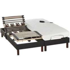 Set Da Relax, Accoglienza Lattice URANUS Tessuto Antracite Di DREAMEA - 2 X 80 X 200 Cm