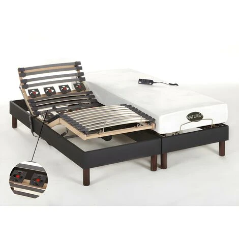 Set Da Relax Doghe E Sospensioni In Memory Foam Tessuto Antracite THESEE Di NATUREA - Motori - 2 X 80 X 200 Cm 3 Set Da Relax Doghe E Sospensioni In Memory Foam Tessuto Antracite THESEE Di NATUREA - Motori - 2 X 80 X 200 Cm