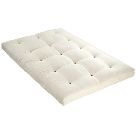 Futon 140 X 190 Cm 100% Cotone Ecrù - SHIVA Di DREAMEA 4 Futon 140 X 190 Cm 100% Cotone Ecrù - SHIVA Di DREAMEA - immagine 2