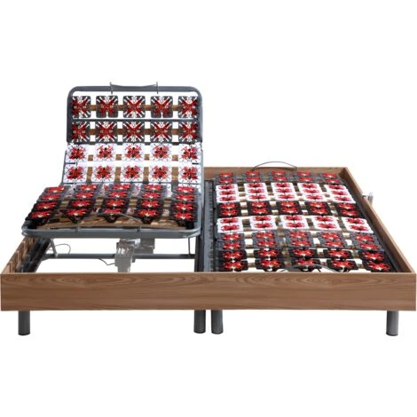 Rete Relax 2x48 Sospensioni In Legno Decorative Quercia Naturale Di DREAMEA - 2 X 70x 190 Cm - Motori OKIN 5 Rete Relax 2x48 Sospensioni In Legno Decorative Quercia Naturale Di DREAMEA - 2 X 70x 190 Cm - Motori OKIN - immagine 3