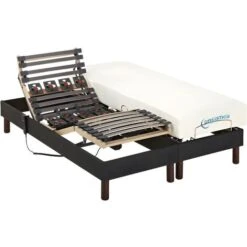 Set Da Relax Doghe E Sospensioni In Memory Foam Tessuto Antracite JASON Di DREAMEA - 2 X 70 X 190 Cm