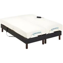 Set Da Relax Doghe E Sospensioni In Memory Foam Tessuto Antracite JASON Di DREAMEA - 2 X 70 X 190 Cm -LettoMania Italia 59284169 4