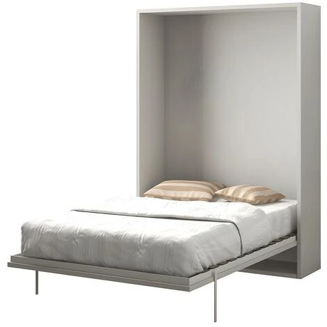 Letto A Scomparsa MALINA Con Apertura Verticale Manuale - 160x200cm - Bianco 3 Letto A Scomparsa MALINA Con Apertura Verticale Manuale - 160x200cm - Bianco