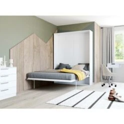 Letto A Scomparsa MALINA Con Apertura Verticale Manuale - 160x200cm - Bianco 8 Letto A Scomparsa MALINA Con Apertura Verticale Manuale - 160x200cm - Bianco -LettoMania Italia 59284181 2