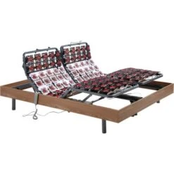 Rete Relax 2x65 Sospensioni In Legno Decorative Quercia Naturale Di DREAMEA - 2 X 80 X 200 Cm - Motori OKIN