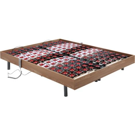 Rete Relax 2x65 Sospensioni In Legno Decorative Quercia Naturale Di DREAMEA - 2 X 80 X 200 Cm - Motori OKIN 4 Rete Relax 2x65 Sospensioni In Legno Decorative Quercia Naturale Di DREAMEA - 2 X 80 X 200 Cm - Motori OKIN - immagine 2