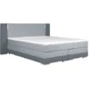 Set Boxspring Completo Testata Con LED + Reti + Materasso + Topper ASTI - 160 X 200 Cm - Similpelle - Antracite E Grigio Chiaro 1 Set Boxspring Completo Testata Con LED + Reti + Materasso + Topper ASTI - 160 X 200 Cm - Similpelle - Antracite E Grigio Chiaro -LettoMania Italia 59284569 1