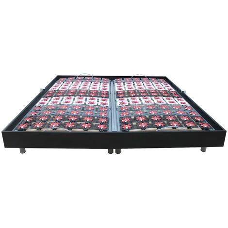 Rete Relax 2x78 Sospensioni Deco In Legno Nero Di DREAMEA - 2 X 90 X 200 Cm - Motori OKIN 4 Rete Relax 2x78 Sospensioni Deco In Legno Nero Di DREAMEA - 2 X 90 X 200 Cm - Motori OKIN - immagine 2