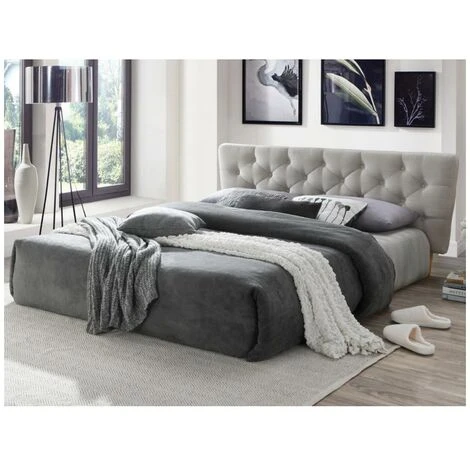 Testata Scandinava 160 Cm In Tessuto Beige - GUNILLA 4 Testata Scandinava 160 Cm In Tessuto Beige - GUNILLA - immagine 2