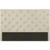 Testiera Letto Imbottita 170 Cm Tessuto Beige - NADRA -LettoMania Italia 59286132 1