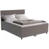 Set Letto Boxspring Testata + Reti + Materasso + Topper SIERO Di DREAMEA - 160 X 200 Cm - Tessuto - Grigio 1 Set Letto Boxspring Testata + Reti + Materasso + Topper SIERO Di DREAMEA - 160 X 200 Cm - Tessuto - Grigio -LettoMania Italia 59286255 1