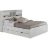 Letto Con Vani Portaoggetti 140 X 190 Cm Bianco - MEDERICK -LettoMania Italia 59286331 1