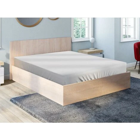 Letto Matrimoniale Contenitore 160 X 200 Cm In Quercia - ELPHEGE 5 Letto Matrimoniale Contenitore 160 X 200 Cm In Quercia - ELPHEGE - immagine 3