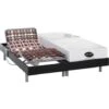 Set Da Relax, Con Sospensioni, Memory Foam E Bambù, LYSIS III Di NATUREA - Motori OKIN - 2 X 70 X 200 Cm - Nero