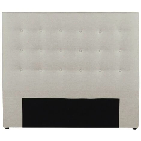 Testata Capitonné 160 Cm In Tessuto Beige - FRANCESCO 3 Testata Capitonné 160 Cm In Tessuto Beige - FRANCESCO