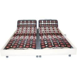 Rete Relax 2x48 Sospensioni Deco In Legno Bianco Di DREAMEA - 2 X 70 X 190 Cm - Motori OKIN -LettoMania Italia 59291233 4