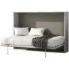 Letto A Scomparsa MALINA Con Apertura Orizzontale Manuale - 140x200cm - Bianco/grigio -LettoMania Italia 59754598 1
