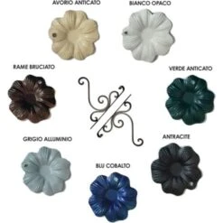 Qualydorm Letto In Ferro Battuto Moderno Una Piazza E Mezza MALTA - Made In Italy Vari Colori Da Cm 120x190 Artigianale Verde -LettoMania Italia 59895370 3