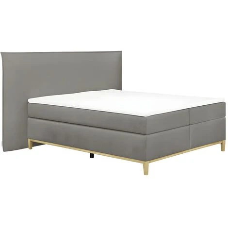 Set Boxspring Completo Testata+Reti+Materasso+Topper 160 X 200 Cm Tessuto Grigio - MOGAN Di Pascal MORABITO 5 Set Boxspring Completo Testata+Reti+Materasso+Topper 160 X 200 Cm Tessuto Grigio - MOGAN Di Pascal MORABITO - immagine 3