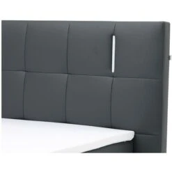 Set Boxspring Completo Testata Con LED + Reti Piedi LED + Materasso + Topper BILBAO - 160 X 200 Cm - Similpelle - Antracite 8 Set Boxspring Completo Testata Con LED + Reti Piedi LED + Materasso + Topper BILBAO - 160 X 200 Cm - Similpelle - Antracite -LettoMania Italia 60470802 2