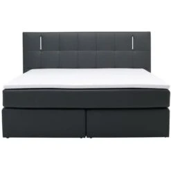 Set Boxspring Completo Testata Con LED + Reti Piedi LED + Materasso + Topper BILBAO - 160 X 200 Cm - Similpelle - Antracite 11 Set Boxspring Completo Testata Con LED + Reti Piedi LED + Materasso + Topper BILBAO - 160 X 200 Cm - Similpelle - Antracite -LettoMania Italia 60470802 5