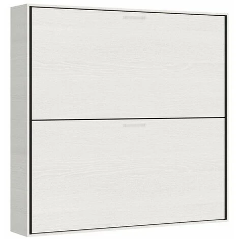 Letto A Castello A Scomparsa Orizzontale Bianco 85x185cm Kando 2BF 6 Letto A Castello A Scomparsa Orizzontale Bianco 85x185cm Kando 2BF - immagine 4