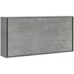 Letto A Scomparsa Orizzontale Grigio Materasso 85x185cm Kando MCM -LettoMania Italia 60747733 4