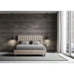 Letto Agueda 160x200 Senza Rete Tortora -LettoMania Italia 60772208 3