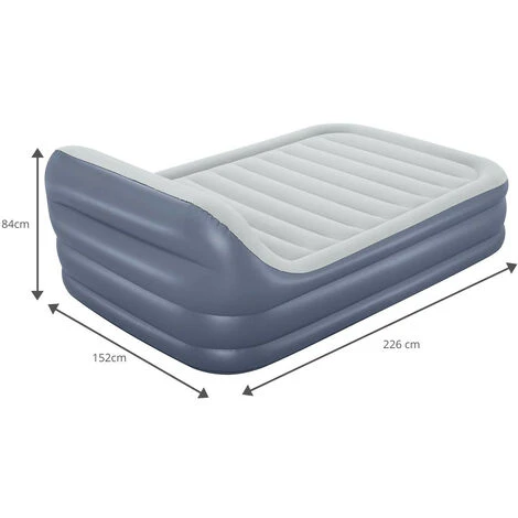 Cama Hinchable Doble Bestway Tritech 226x152x84 Cm Con Inflador Eléctrico Integrado Y Cabecero 4 Cama Hinchable Doble Bestway Tritech 226x152x84 Cm Con Inflador Eléctrico Integrado Y Cabecero - immagine 2