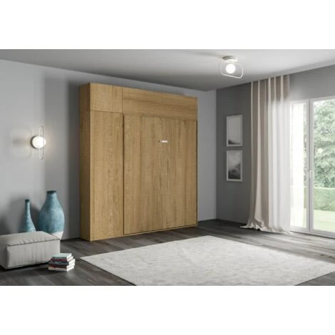 Letto Matrimoniale Kentaro Quercia Natura Con Colonna - Pensile Vasistas - Pensile Sopra Colonna 4 Letto Matrimoniale Kentaro Quercia Natura Con Colonna - Pensile Vasistas - Pensile Sopra Colonna - immagine 2