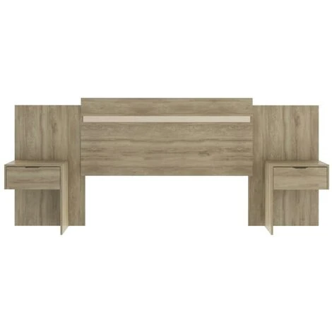 Testata Allungabile Con Comodini - 140/160 Cm - Colore: Naturale - PARATI 4 Testata Allungabile Con Comodini - 140/160 Cm - Colore: Naturale - PARATI - immagine 2